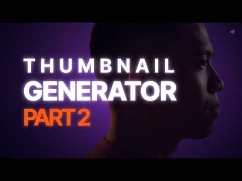 Built a Free AI Thumbnail Generator Using Claude Design - Part 2