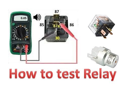 How to test Relay using a multi-meter ?