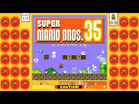 35人のマリオが戦って最後の1人なるまで生き残る『 スーパーマリオブラザーズ35 』