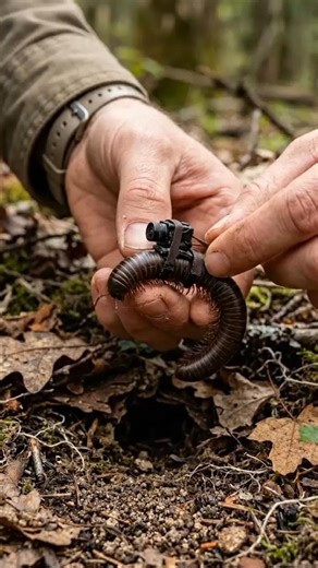 POV: Millipede Crawls Into Its Underground Burrow | Tiny Camera Wildlife Exploration #shorts