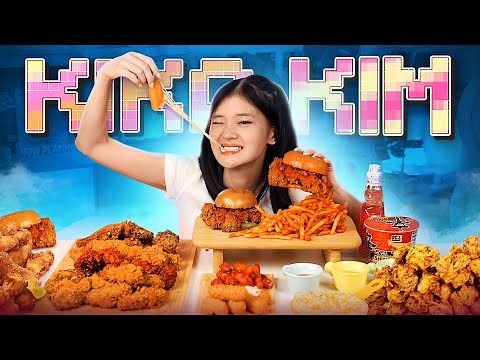 ASMR SPICY FRIED CHICKEN & STRETCHY CHEESE MUKBANG🍗🧀