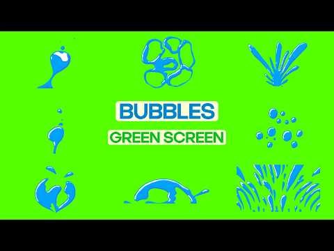 Bubbles Green Screen (Free Template)