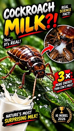 Cockroach Milk Just Won a Science Prize?! 🪳🥛#viralvideo