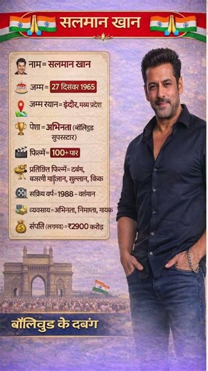 सलमान खान का जीवन परिचय#🇮🇳🇮🇳#