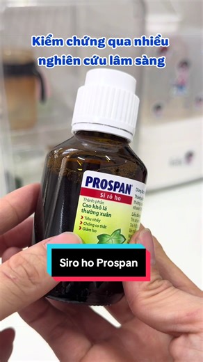 Lợi ích của Siro Prospan cho trẻ nhỏ