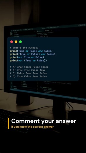Boolean Operator Precedence in Python! 📊 #python #coding