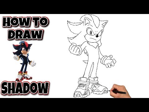 How To Draw SHADOW | Sonic The Hedgehog 3 Movie #drawing #sonic3 #shadowthehedgehog