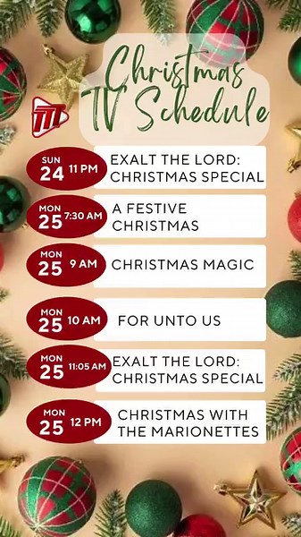 Tune in to TTT’s festive TV lineup filled with merry movies and jolly specials! Don't miss a moment of the holiday magic! | TTT Live Online