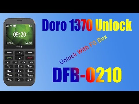 Doro 1370 DFB-0210 Unlock With Furious Gold Box