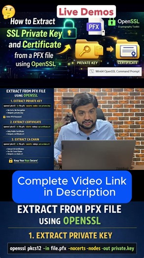 How to Export Private Key From PFX File Using Openssl in Windows 11 #windows #windows10 #server