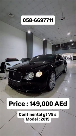‎Mba_motors لبيع السيارات‎ on Instagram: "Cash price : 149,000 AED Bentley gt V8 s Model: 2015 Mileage : 60,000 kms only Gcc specs Super clean Located in dubai 058-6697711 058-1115027"