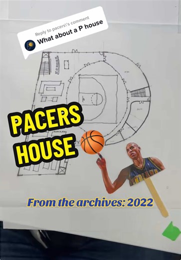 🏀 ✍️ Back in 2022 I started doing the alphabet floor plans (by hand). Then the @Pacers commented and asked for a P House! How could I say no? Fun fact, the school I went to from grades 4-8 were the Pacers, so I feel the connection here. This plan was huge and two stories (I usually keep them to one) so this was a challenge but a fun one! @nba #doryazararchitect #architect #floorplan #indianapacers #pacers #nba #drawing #basketball