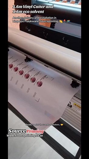 1.6m Vinyl Cutter + 1.6m Eco Solvent Printer Another successful...