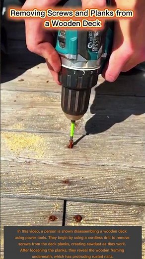 Deck Demolition 101: Efficient Plank Removal