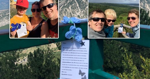 Sylvie (44) en Wouter (43) verloren hun tweeling Kobe en Sep: “Voor hen reizen onze zelfgemaakte vlinders de wereld rond”