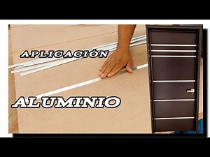 How to apply aluminum to a drum door/Elegant application of aluminum to a drum door!