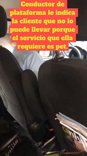 conductor de plataforma le explica al cliente que no lo puede llevar porque el servicio que ya necesitas de pet pero ella dice que el perro de asistencia sí lo puede llevar pero le dice que no porque es animal aunque tenga un certificado ella tiene que pedir el adecuado que es #didi #uber #fyp #paratiiiiiiiiiiiiiiiiiiiiiiiiiiiiiii #viral