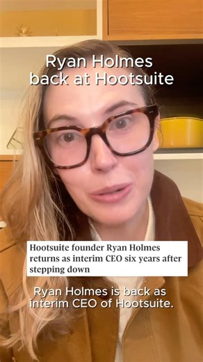 Ryan Holmes is back as interim CEO at Hootsuite
