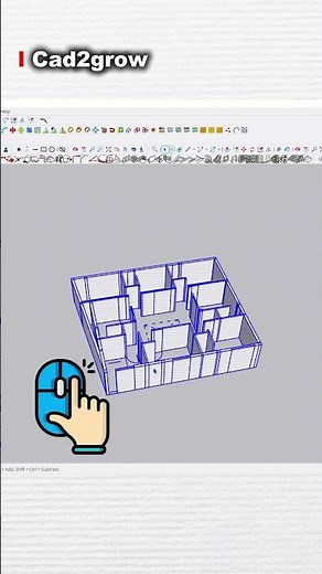 erase Unwanted Lines In your sketchup model #cad2grow #sketchup