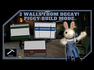🧟 | 3 Walls From Decay For Your Builds! | Piggy: Build Mode