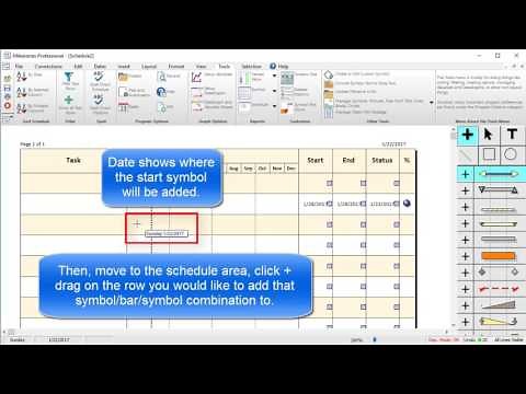 Milestones Professional Tutorial: Adding Symbols