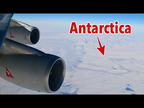Flying under the world and over Antarctica in a Qantas Boeing 747!