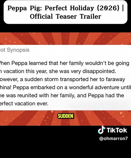 Peppa Pig Perfect Holiday (2026) | Official Teaser Trailer #fyp #peppapig #trailer