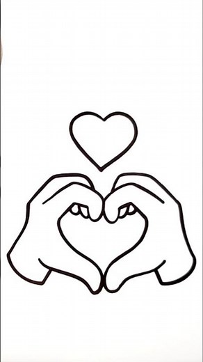 comment dessiner un cœur avec les mains