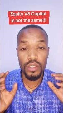 The difference between Equity vs Capital #accountingconcept #capital#equity