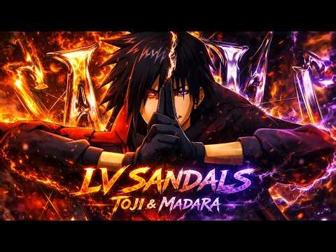 「🟠Toji X Madara🟣」LV Sandals | JJK x Naruto (4K)