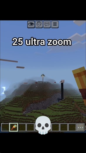 iPhone Vs 25 Ultra zoom #minecraft #gaming #viralvideo