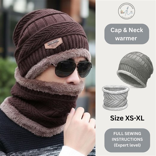 Cap & Neck Warmer Sewing Pattern | Winter Hat and Neck Gaiter PDF Pattern | XS–XL Sizes - Etsy Canada