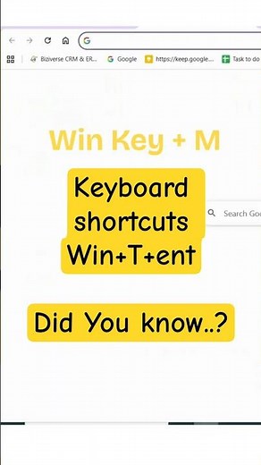 windows shortcuts did you know?