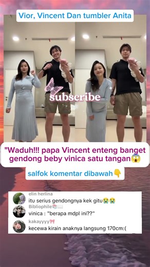 SHOCK‼️ 😱 MELIHAT CARA GENDONG ALA PAPA VINCENT. #vior#vincent#trendingshorts