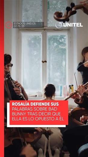 Rosalía aclara sus comentarios sobre Bad Bunny tras su entrevista con Popcast, destacando su respeto por el artista. En su álbum LUX, canta en 13 idiomas, valorando el lenguaje como puente cultural. #Unitel #Telepaís #Espectáculos | UNITEL