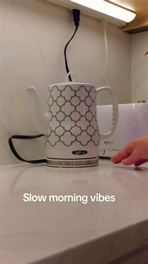 Slow morning. Wake up. Open up windows. Make some liquid gold.