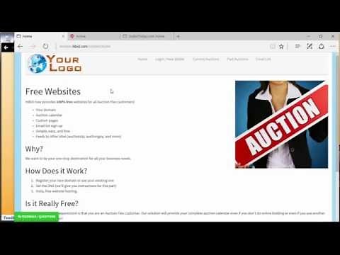 HiBid Custom Pages & Free Websites
