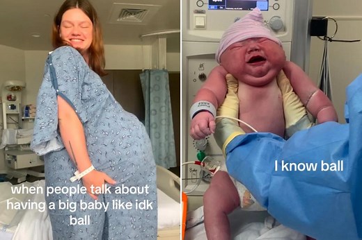 Mom gives birth to a whopping 13-pound baby boy, smashing hospital record: ‘How many years was he in there?’