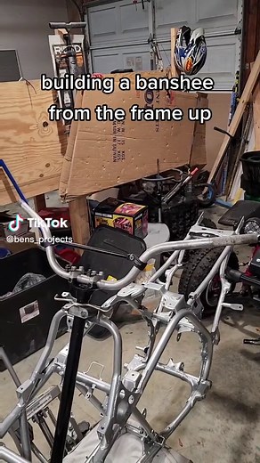 #yamaha #banshee #yamahabanshee350 #yamahabanshee350twin #TheRealPussinBoots #fyp #interesting #cool #fun #project #diyproject #diy #dirtbike #4wheeler #powdercoat #racing