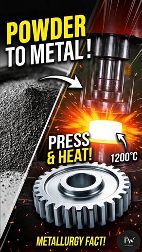 Metal Powder Convert into Solid Metal.