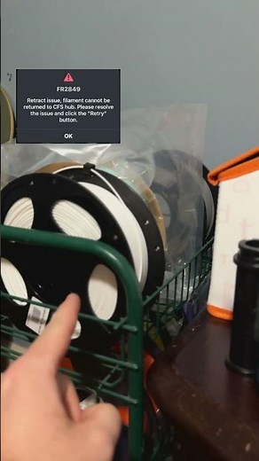 Creality CFS upgrade kit K1 series Error (filament retract failure) #crealityk1 #Crealitycfs #error