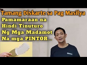 Tamang Diskarte sa Pag Masilya ° Paano ang Tamang Paraan ng Pag Masilya ° Painting Tips
