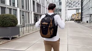 Swissdigital Design Laptop Backpack with USB Charging Port, Travel Backpack Fits 15.6 inches Computer, 31L College School Backpack for Men, Blue Camo | SD803-92