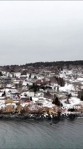 Witless Bay, Newfoundland and Labrador, on a cloud day in March. This place is beautiful anytime of year! #fyp #djimini4pro #Newfoundland