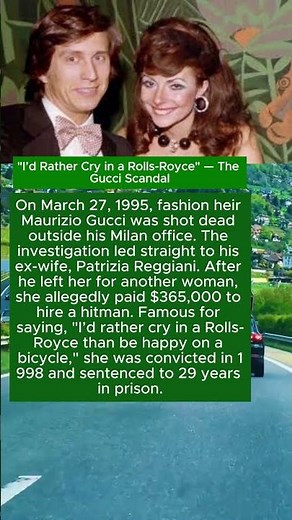 The Dark Gucci Scandal: Why Patrizia Reggiani Hired a Hitman #jamesbond #nostalgia #news #duet