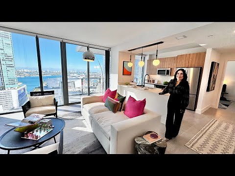 Renting Miami 🖤 Brand New Luxury Apartment and Amenities Tour at Miami World Tower
