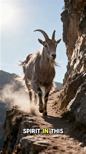 This Mountain Goat’s Climb Will Leave You Speechless 😨 #NatureShorts #Wildlife #Survival