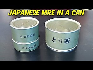 Japanese MRE in a Can