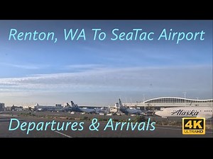 Seattle-Tacoma International Airport, Driving Through Arrivals and Departures! 4k60FPS