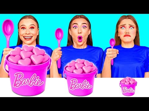 큰,중간 및 작은 접시 도전 | 크레이지 챌린지 Challenge Fun